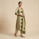 Olive Green And Cream__Vsv Creations 