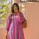 Sky Blue And Rani Pink Striped__MCLOUTFITS