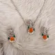 Silver And Orange__LA JOYAS FASHIONS
