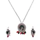 Silver And Red__LA JOYAS FASHIONS