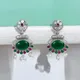 Silver And Dark Green__LA JOYAS FASHIONS