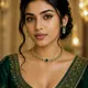 Emerald green__LA JOYAS FASHIONS