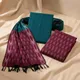 Green And Wine__Parampara Ethnicwear
