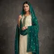 White & Peacock Green__Shanmari Creations