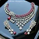 Pink And Silver__Rangoli Art Jewellery