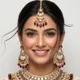 Maroon __Rangoli Art Jewellery
