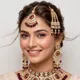 Gold And Maroon__Rangoli Art Jewellery