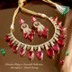 Red__Rangoli Art Jewellery