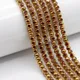 Maroon Transparent+Gold__The Beaded Story