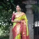 Parrot Green And Pink__Sutra Weaves 