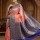 Peach And Blue__Sutra Weaves