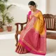 Yellow And Pink__Sutra Weaves 
