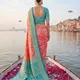 Coral Pink & Aqua Blue__IRAAYAE 