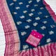 Navy Blue And Fuchsia Pink__IRAAYAE 