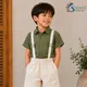 Military Olive & Glossy Off White__KIDSAIVALYA