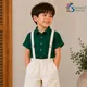 Olive Green & Glossy Off White__KIDSAIVALYA