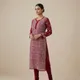 Maroon__Zainab Chikan Art