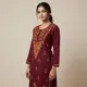 Maroon__Zainab Chikan Art
