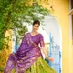 Mehndi And Purple__JAY CREATIONS