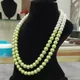 GREEN WHITE OMBRE