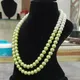 GREEN WHITE OMBRE