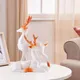 White And Orange__ROYAL PEACOCK 