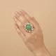 Green And White__AURARANI JEWELS 
