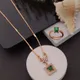 Rose Gold-Green__Guru Sai Jewellers 