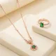 Rose Gold-Green__Guru Sai Jewellers