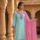 Pastel Blue And Pink__Aaraish Boutique - Apki Apni Pehchan