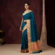 Navy Blue And Peach__SUVASTRA VARNAM