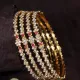 Gold Red Floral