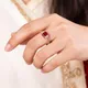 Rose Gold And Ruby Red