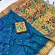 Peacock blue color__GEETA FASHION 