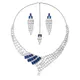 Royal Blue And Silver__ZEEBA JEWELS