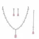 Silver And Blush Pink__ZEEBA JEWELS