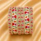 RED MULTI__SANGAM BANGLES 