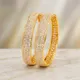 Gold And White__SANGAM BANGLES 