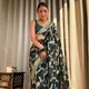 Dark Green with Golden Zari Weaving__Aurelian Row