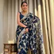 Navy Blue with Golden Zari Work__Aurelian Row