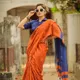 Orange with Royal Blue Border__Aurelian Row