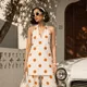 orange polka dot 