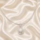 Silver Moon Pearl Pandel With Chain __RS JEWELLERS 