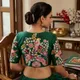 Dark Green__BLOUSE ATETIER