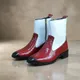 Red And White__Calexico Luxury Boots