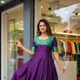Royal Purple with Peacock Green Border