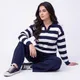 Navy Blue & White