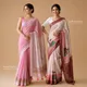 Pink And White__SABR SAREES