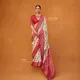 Cream And Red__SABR SAREES