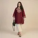 Maroon And White__LIBAS JAIPUR